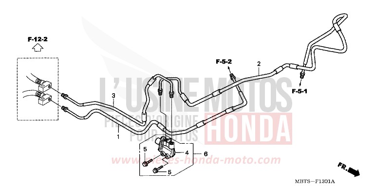 COMMANDE DE DOSAGE SOUPAPE (XL1000VA) de Varadero ABS MUTE BLACK METALLIC (NH359) de 2005